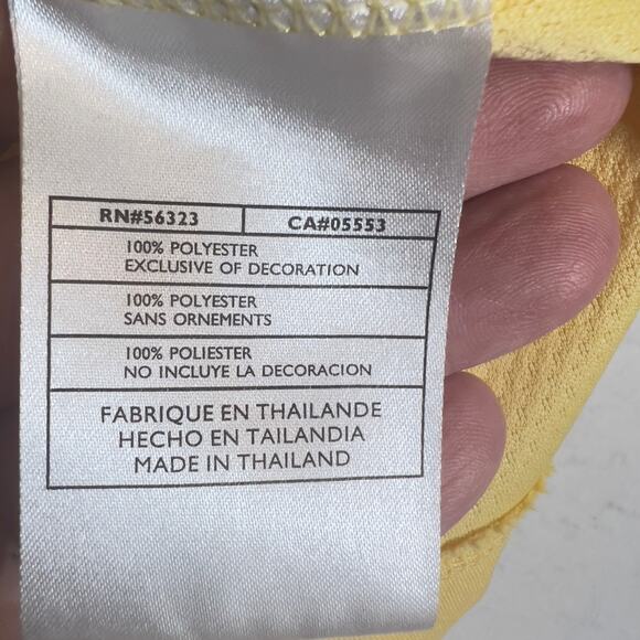 Nike Golf Fit Dry 1/4 Zip Polo Woman L 12-14 Wicking Yellow PASTEL Golf Resort - Picture 6 of 12